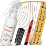 SAPLIZE Golf Regriping Kit with 15 Tapes, 5oz Solvent, Vise Clamp, Hook Blade