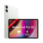 Redmi Pad Pro 5G |Snapdragon 7s Gen 2|30.7cm(12.1") Tablet|33+ Days Standby| 10000mAh|HyperOS|8GB, 256GB|Quad Speakers |Wi-Fi 6 + 5G |Quick Silver