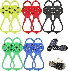 Universal Non-Slip Ice Snow Grips for Shoes - Durable Traction Cleats and Gripper Spikes for Climbing, Walking, Hiking - Anti-Slip Silicone for Child