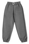 Dalsa Boys Girls Childrens Kids School PE Fleece Jogging Tracksuit Bottoms Trousers Charcoal Grey Age 7-8 Years