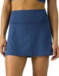 Colorfulkoala Women's Dreamlux Tennis Skort High Waisted Athletic Golf Casual Skirts Built-in Shorts with 2 Pockets(XS, Titan)