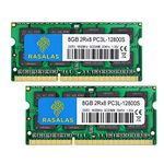 Rasalas DDR3 16GB Kit (2x8GB) DDR3 1600MHz PC3L-12800S Non ECC Unbuffered 1.35V CL11 2Rx8 Dual Rank SODIMM Laptop Memory Ram