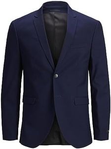 Jack & Jones Homme Jprfranco Blazer Noos Veste d affaires, Bleu Médiéval, 50 EU