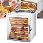 400w Freeze Dryer, Freeze Dried Machine, 6/8/12 Layers+Timing: 0-12 H, 360° Fan, Temperature: 35-90 ℃+6 Inch Fan Blade,for Fruits, Vegetables, Meat, Seafood,12 Layers