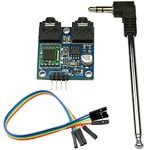 AIHJCNELE TEA5767 FM Stereo Radio Module for Arduino Raspberry Pi 5V DIY Voice Sound Module SNC HCC AGC Circuit 3.5mm Audio Port with Cable Antenna