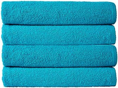 Olivia Rocco Pack Of 4 Bath Sheet Everday Multi Purpose Travel Gym Holiday Towels, Teal