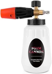 Canon à mousse Snow Foam Cannon, 1 l, buse à mousse réglable, avec raccord rapide 1/4 pour nettoyeur haute pression, pistolet à mousse amélioré, lavage de voiture