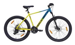 Hero Blunt 29 T Mountain Cycle for Men | 21 Speed | Front Suspension | Disk Brake | (21 Gear, Blue, Yellow)