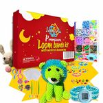 Loomartic Colorful Rubber Loom Bands Kit with Premium Quality Watch in Loom Bands Refill Set with 30 Unique Colors and Art Supplies for Friendship Bracelet Making kit in Craft Storage Box