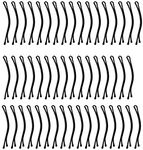 On Blow Black Metal Bobby Bob Side Hair Pins 7 Cm (Pack of 24) for Girls