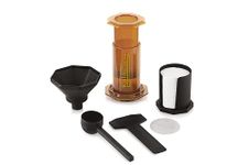 KaldiPress Coffee Press Percolator with Metal and 500 Paper Filters (Brown)