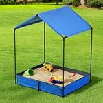 Keezi Kids Sandpit Metal Sandbox Sa