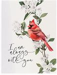 P. Graham Dunn Always With You Cardinal Floral 15.75 x 12 Canvas Art Sign