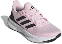 adidas Women's Ultrarun 5 Running Sneaker, Clear Pink/Black/White, 8