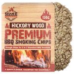 Hickory Wood Chips for BBQ Smoking 150g Smoking Wood Chips Hickory Wood Chunks Smoker Pellets for Grilling BBQ Favoured Wood Chips for BBQ Wood for Smoking Meat Smoker Chips for Oven, Woodfire