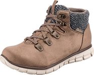 Skechers Women's Synergy-Cold Daze Backpacking Boot, Taupe, 3 UK