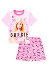 Barbie Girls Official Mattel Short Pink Pyjama Set (4-5 Years)