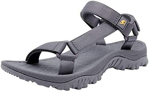 CAMEL CROWN Hiking Sport Sandals for Women Anti-skidding Water Sandals Comfortable Athletic Sandals for Outdoor Wading Beach gray purple 8.5