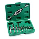 11Pcs Damaged Screw Extractor Set Broken Screws Bolt Fastners Taken Out Remover Drill Bits Tool with Holding Wrench