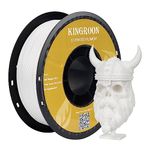 Kingroon PLA, White Filament, White Filament 1.75 PLA,3D Printer Filament PLA Dimensional Accuracy +/- 0.03 mm,White Filament PLA with Spool Wound Neatly