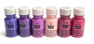 Krinjal Creations acrylic paints with matte finish for Wood, Home Decor, Canvas, Paper, Terracotta, Fabric, Decoupage, DIY Art & Craft, Combo of Shades of Purple, Pack of 6, 20ml each