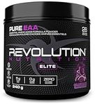 Revolution Nutrition, Pure EAA Powder, Essential Amino Acid, Post Workout, Zero Calorie, Zero Sugar, Gluten Free, Enhanced with Electrolytes, 5g EAAs, 240 g, 26 Servings (Grape Slice, 0.53 Pound)