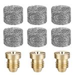 YOLOUP Set of 9 Foam Nozzle for Foam Cannon 1.1 mm Foam Cannon Opening Nozzle 3000 PSI Brass Foam Opening Nozzle 3 Pieces Cannon Nozzles Tips & 6 Pieces Foam Maker for Car Foam Lance