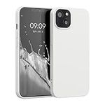 kwmobile Case Compatible with Apple iPhone 13 Case - Slim Protective TPU Silicone Phone Cover - White Matte