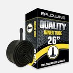 26" Baldwins Cycle/Bike Inner Tube 26" x 1.75 to 2.125 (Fits any 1.75, 1.85, 1.90, 1.95, 2.0, 2.10, 2.125) Schrader/Car Type Valve