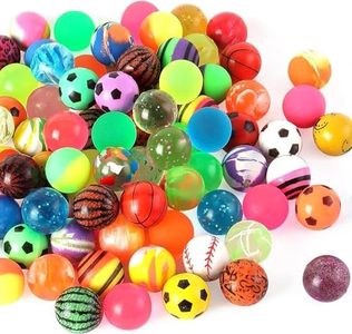 Demarsen 50 Pezzi Palline Rimbalzanti 25mm Pallina Rimbalzante,Palline di Gomma Colorate,Bouncing Balls,Giocattoli con Palline di Gomma per Borse da Festa per Bambini,Compleanni