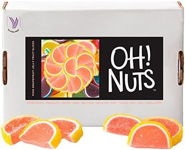 Oh! Nuts Grapefruit Jelly Fruit Slices Sugar Candy - 5 LB Bulk Bag | Traditional Old Fashioned Chewy Gummy Sweet Confectionery | Gluten-Free, Kosher Certified Pareve (150 CT)