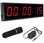 BTBSIGN LED Digital Countdown Wall Clock Fitness Timer Stopwatch for Gym (2.3inch Digital High)