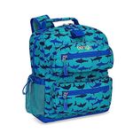 Bentgo® Kids Backpack - Durable Lightweight 14” Backpack, Shark, Travel Backpacks, 14.5 in x 12 in x 5.25 in