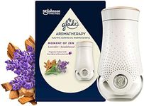 Glade Aromatherapy Electric Scented Oil Warmer with Refill, Infused with Essential Oils, Lavender and Sandalwood Home Fragrance, 20mL, 1 Count