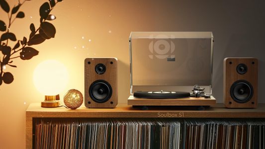 Qlearsoul SoulBox S1 Record Player – Bluetooth Turntable