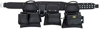 CLC Custom Leathercraft 5605 Professional Carpenters Combo Tool Belt, Black, 18 Pocket