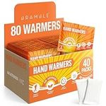 BRAMBLE 80 Hand Warmers Disposable Bulk (40 Pairs) Up to 10Hr for Cold Weather Outdoor, Disposable Hand Warmers, Chauffe-Mains, Hot Pad Instant Heat Packs, Football Hand Warmer Pouch