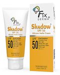 FIXDERMA Shadow Sunscreen Spf 50 Silicone Matte Cream Pa+++, Sunscreen For Oily Skin-Acne Prone, Matte Finished, Sun Screen Protector Spf 50, Sunscreen For Women & Men-50Ml