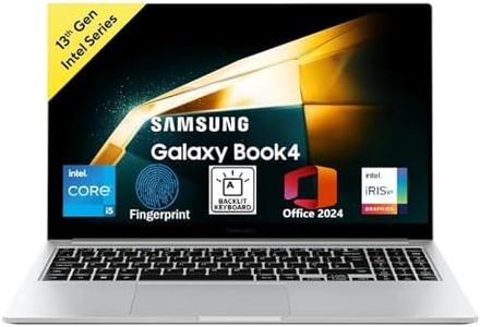 Samsung Galaxy Book 4 15.6" Full HD | Intel Core i5 1335U | 16GB RAM | 512GB SSD | Win 11 Home | MS Office'2024 | Fingerprint Reader | Intel Iris XE Graphics | Backlit Keyboard |NP750XGJ-LS6IN |Silver