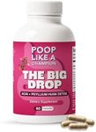 Poop Like a Champion Constipation Relief Capsules - Acai, Psyllium Husk, Ginger Root, Chlorella, Prebiotic Blend, 60 Capsules, Supports Bowel Movement, Promotes Gut Health Supplement