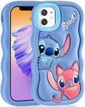 Koecya for iPhone 12/12 Pro Case 6.1" Cute Cartoon 3D Character Funny Girly Cases for Girls Boys Women Teens Kawaii Unique Fun Cool Silicone Soft Aesthetic Cover for Apple i Phone 12/12 Pro, Stit