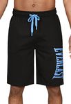 Everlast Mens Lounge And Casual Shorts, Black, Medium US