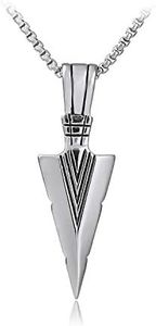 Colgante de estilo retro collar para hombre con collar de acero inoxidable plata 60 cm de cadena colgante para hombre collares para hombres