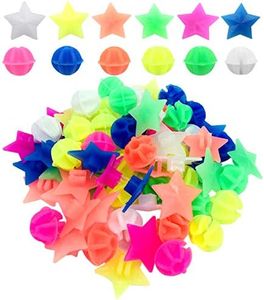 ACKLLR 72 Pieces Bike Wheel Spokes Beads, Colorful Bicycle Decoration Spoke Plastic Clip Round Decor Beads for Kids, Assorted Color and Shapes