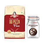 JOSEF MARC 00 Pizza Flour, 4LBS (1.8kg) with Active Dry Active Sourdough Starter 100gm