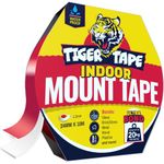 Tiger Tape Mounting Tape | Permanent, Double Sided: Quickly bonds to smooth surfaces like Walls, Plastics, Metals, Woods. 20kg Per Metre Hold. 24mm x 10m