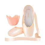 CABPLROI Women's Ballerina Shoes Professional Ballet Dance Satin Pointe Shoes for Girls with Bag and Toe Pads, Pink, 13