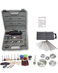 KROST Mini 1/4" Air Die Grinder 147 Piece Kit With Rotary Tool Set