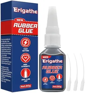 Rubber Glue, 30g Black Glue for Rubber, Shoes, Metal and Plastic, Bonding Between Rubber and Rubber,Rubber and Other Materials