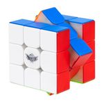 D-FantiX Magnetic Speed Cube 3x3x3, Cyclone Boys Professional Stickerless High Speed Cube, Magnet Magic Cube Puzzle Toy for Kids and Adults, Solving Brain Teaser Gift Idea